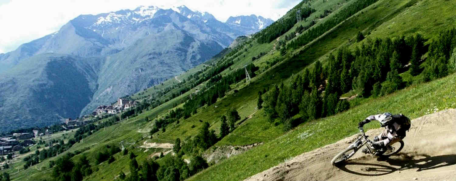 best place to go mountain biking in the French alps