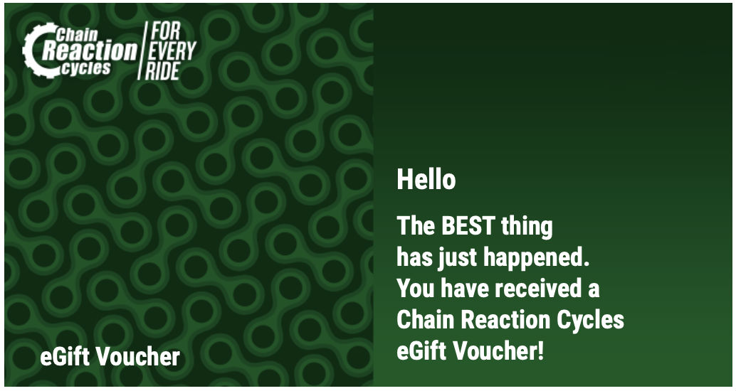 Best gifts for Mountain bikers - chain reaction voucher