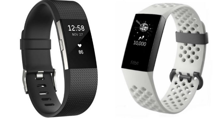 fitbit charge 2 and 3