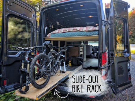 mountain bike camper van