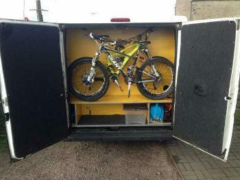 mountain bike camper van