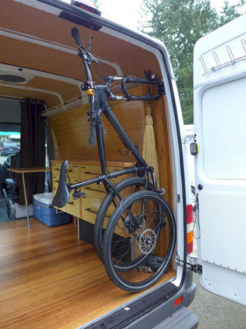mountain bike camper van