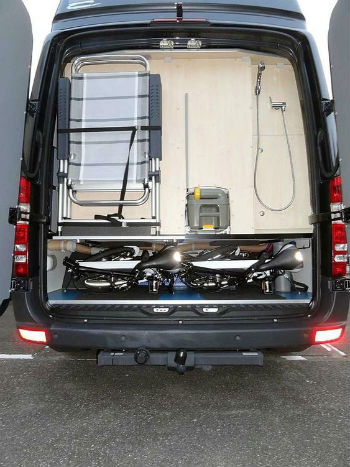 Campervan with bike storage hot sale