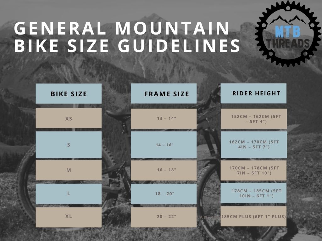 Mountain Bike Frame Size Guide - Get the right size for you