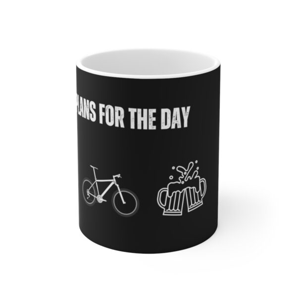 My Plans For The Day Mountain Bike Mug